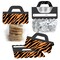 Big Dot of Happiness Tiger Print - DIY Jungle Party Clear Goodie Favor Bag Labels - Candy Bags with Toppers - Set of 24
